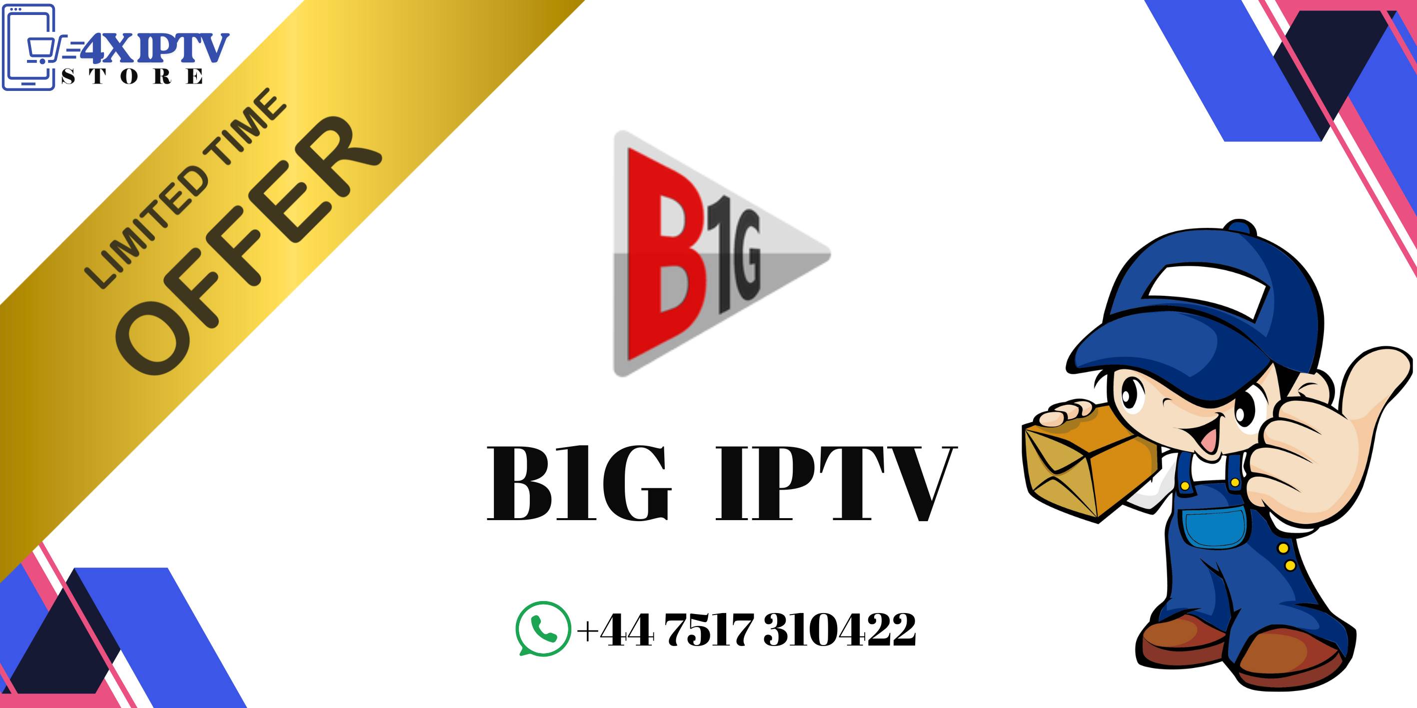 B1G IPTV 12 + 2 Months Extra Exclusive Deal – Ends Soon!